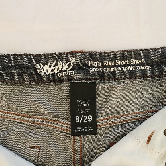 High Rise Short Distressed Jean Shorts - Mossimo by Target - Grey - Picture 8 of 10